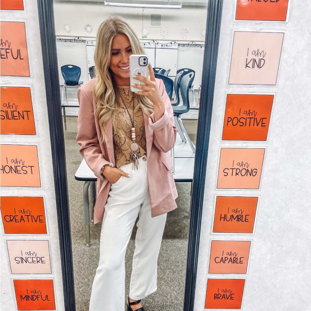 Pink Blazer Jacket